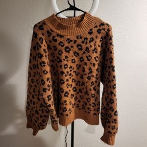 Old Navy Leopard Print Sweater